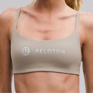 NWT Lululemon x Peloton Wunder Train Strappy Racer Bra Size 12 Ash Grey Color